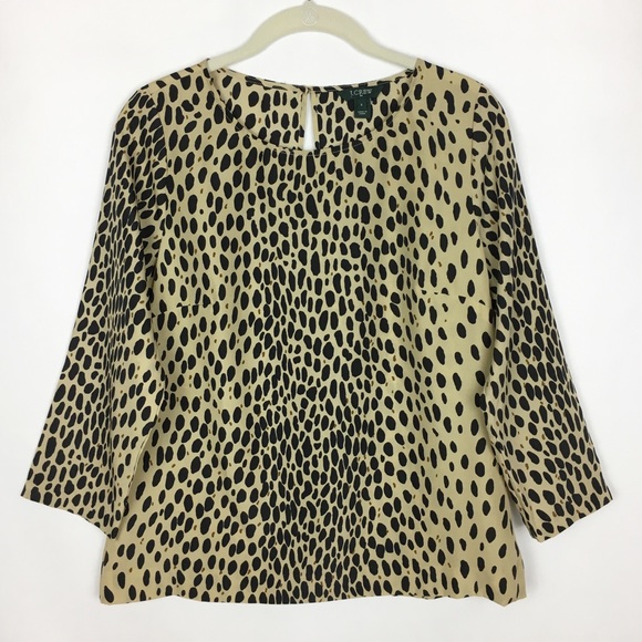 J. Crew Factory Tops - J Crew Factory Leopard Print Top